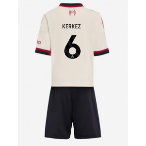 Liverpool Milos Kerkez #6 Udebanetrøje Børn 2025-26 Kortærmet (+ Korte bukser)